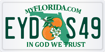 FL license plate EYDS49
