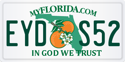 FL license plate EYDS52