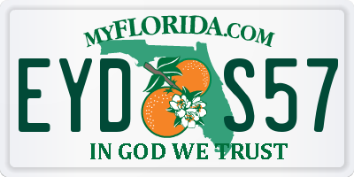 FL license plate EYDS57