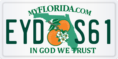 FL license plate EYDS61
