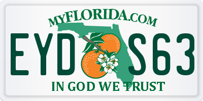 FL license plate EYDS63