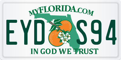FL license plate EYDS94