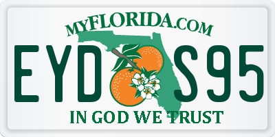 FL license plate EYDS95
