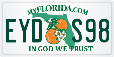 FL license plate EYDS98