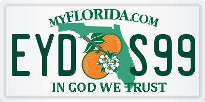FL license plate EYDS99