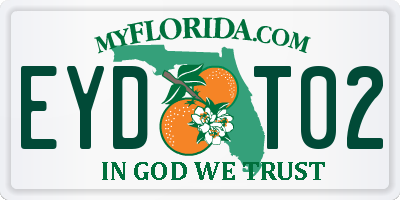 FL license plate EYDT02