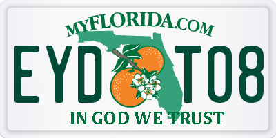 FL license plate EYDT08
