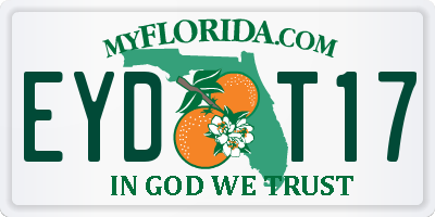 FL license plate EYDT17