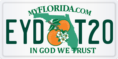 FL license plate EYDT20