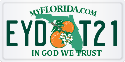 FL license plate EYDT21