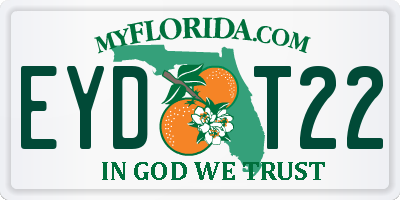 FL license plate EYDT22