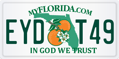 FL license plate EYDT49