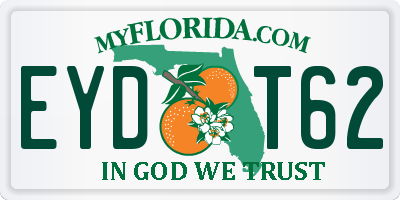 FL license plate EYDT62
