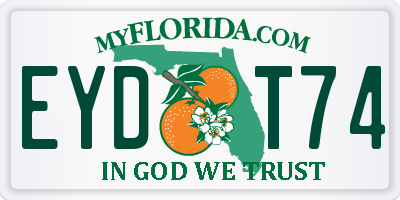 FL license plate EYDT74