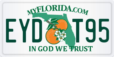 FL license plate EYDT95