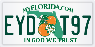 FL license plate EYDT97