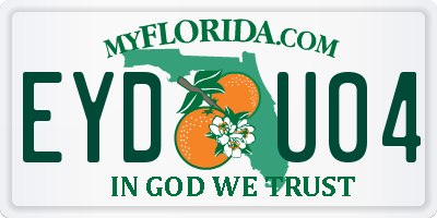 FL license plate EYDU04
