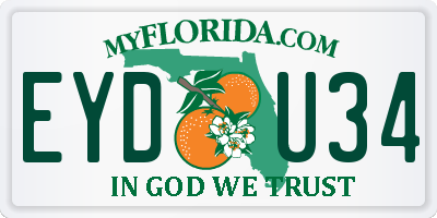 FL license plate EYDU34