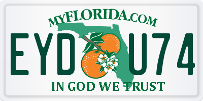 FL license plate EYDU74