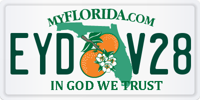 FL license plate EYDV28