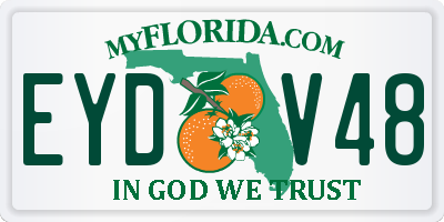 FL license plate EYDV48