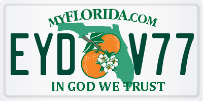 FL license plate EYDV77
