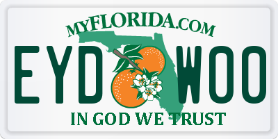 FL license plate EYDW00