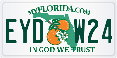 FL license plate EYDW24