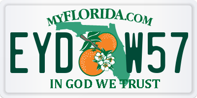 FL license plate EYDW57