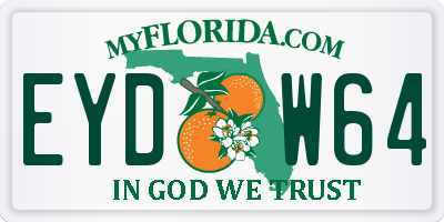 FL license plate EYDW64