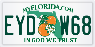 FL license plate EYDW68