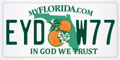 FL license plate EYDW77