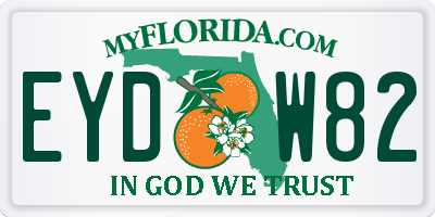 FL license plate EYDW82