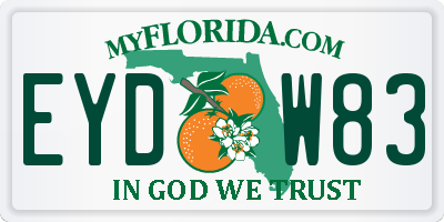 FL license plate EYDW83