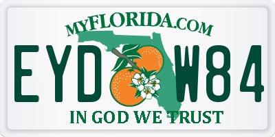 FL license plate EYDW84