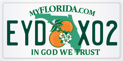 FL license plate EYDX02