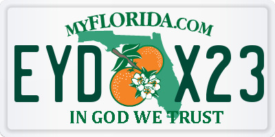FL license plate EYDX23