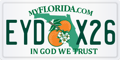 FL license plate EYDX26