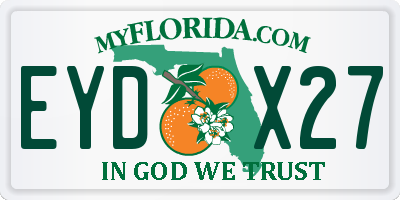 FL license plate EYDX27