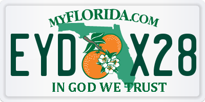 FL license plate EYDX28
