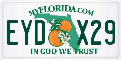 FL license plate EYDX29