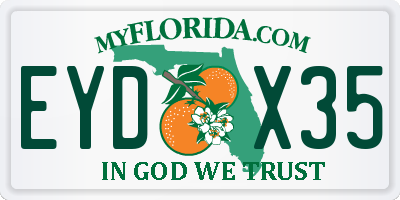 FL license plate EYDX35