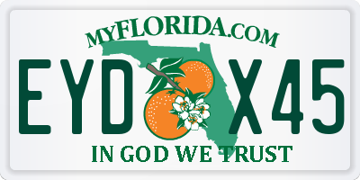 FL license plate EYDX45
