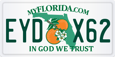 FL license plate EYDX62