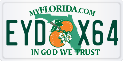FL license plate EYDX64
