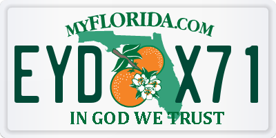 FL license plate EYDX71