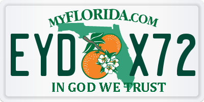 FL license plate EYDX72