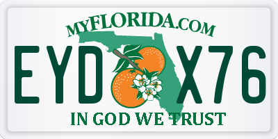 FL license plate EYDX76