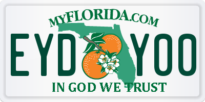 FL license plate EYDY00