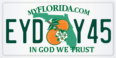 FL license plate EYDY45
